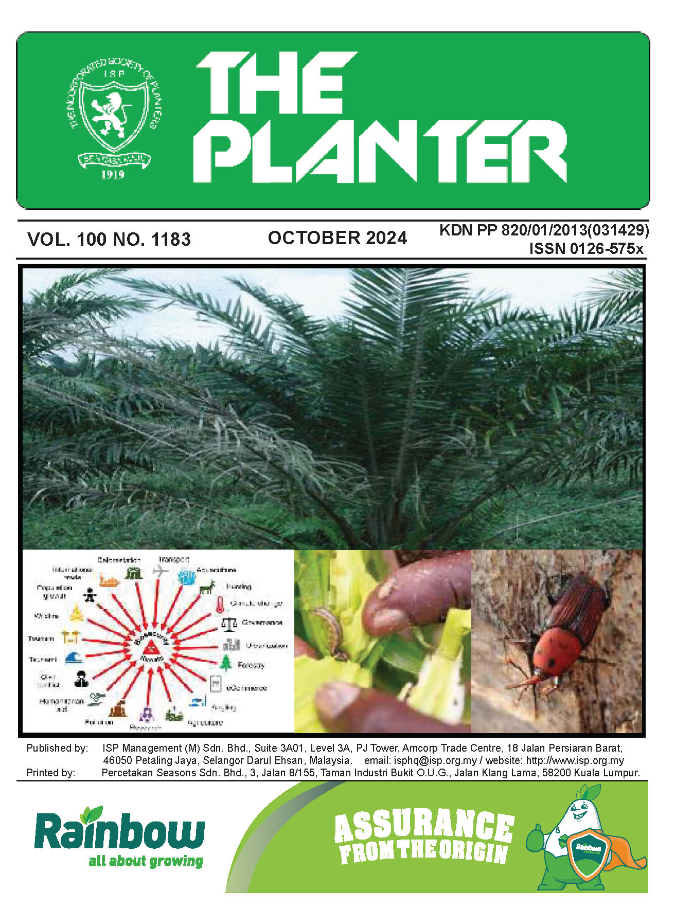 Front cover of The Planter October Vol100 No1183